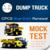 A56 Articulated Chassis Dump Truck & A57 Rigid Chassis Dump Truck RT56 Dump Truck Citb CPCS NOCN blue card renewal mock test, theory practice test with 145 Questions and answers PDF.