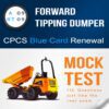 A09 - RT09 Forward tipping dumper Citb NOCN CPCS blue card renewal mock test, theory practice test with Qestions and answers PDF