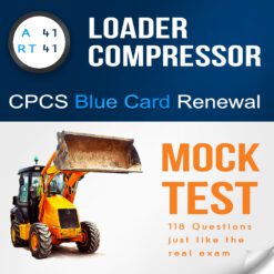 A41 - RT41 Loader Compressor Citb NOCN CPCS blue card renewal mock test, theory practice test with 141 multiple choice Qestions and answers PDF