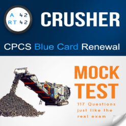 A42 - RT42 Crusher Citb NOCN CPCS blue card renewal mock test, theory practice test with Qestions and answers PDF