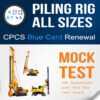 A45,46,47,48 - RT45 Piling rig Citb NOCN CPCS blue card renewal mock test, theory practice test with 110 Qestions and answers PDF