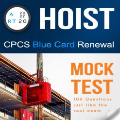A20, A27 - RT20 Hoist CITB NOCN CPCS Blue Card Renewal Mock Test. Practice and prepare for the theory test with a comprehensive PDF featuring 109 multiple-choice questions and answers.