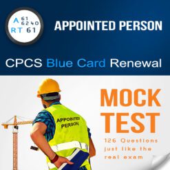 RT61 CPCS Blue Card Renewal Mock Test with 126 Questions and Answers / A61 Appointed Person